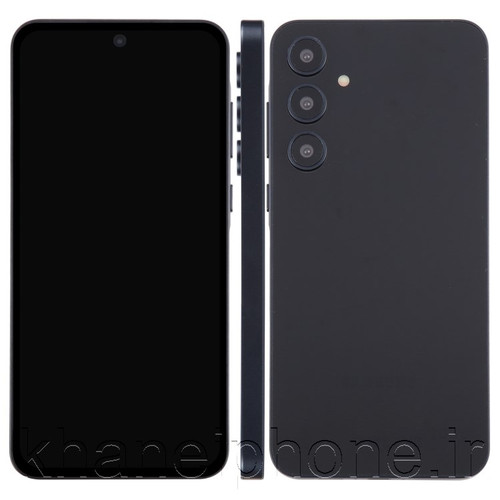 رنگ مشکی (Brave Black): "ماکت گوشی سامسونگ گلکسی A25 رنگ مشکی، با طراحی مشابه اصلی، مناسب ویترین فروشگاه و نمایش حرفهای Galaxy A25