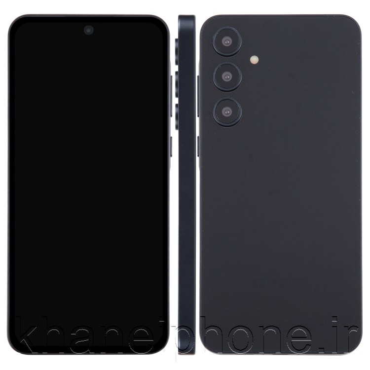 رنگ مشکی (Brave Black): "ماکت گوشی سامسونگ گلکسی A25 رنگ مشکی، با طراحی مشابه اصلی، مناسب ویترین فروشگاه و نمایش حرفهای Galaxy A25