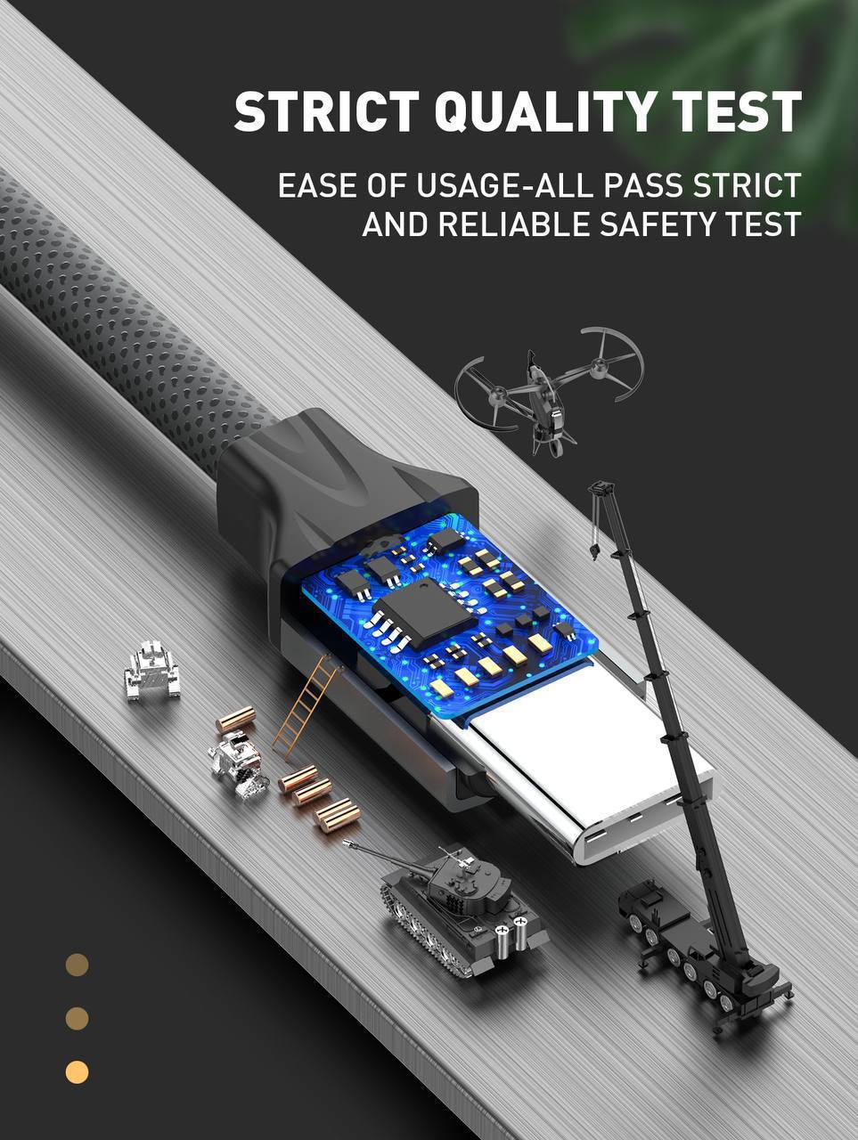 کابل شارژ LDNIO LS441 با طول 1 متر، روکش TPE مقاوم، مناسب شارژ سریع و انتقال داده.