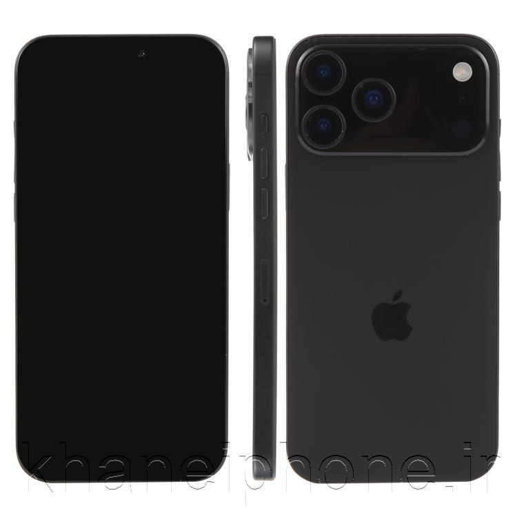 ماکت آیفون 17 پرو با طراحی جدید، ماژول دوربین بزرگتر، فریم آلومینیومی و رنگهای متنوع شامل نارنجی، مشکی و سفید