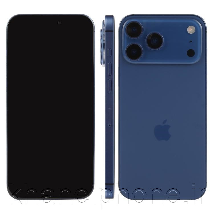 ماکت آیفون 17 پرو با طراحی جدید، ماژول دوربین بزرگتر، فریم آلومینیومی و رنگهای متنوع شامل نارنجی، مشکی و سفید