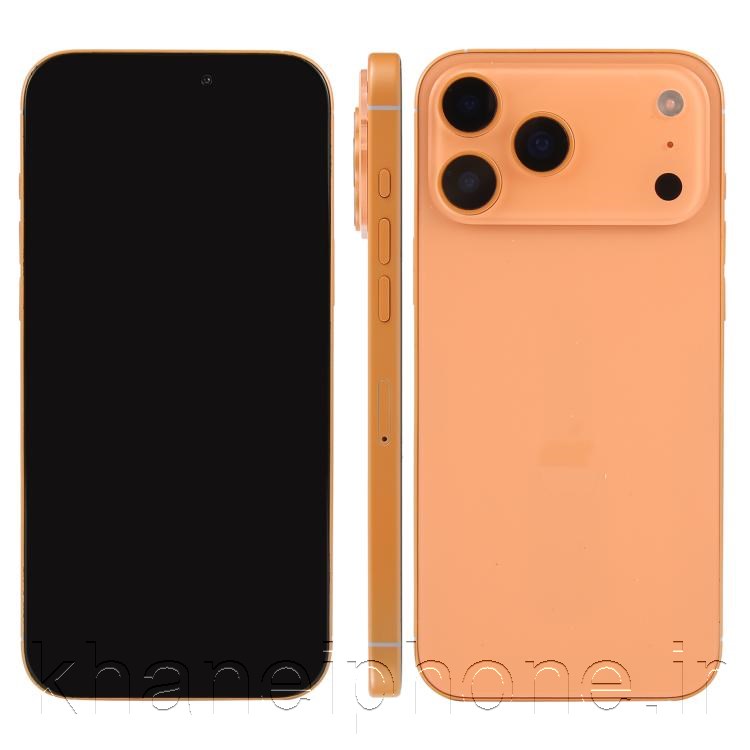 ماکت آیفون 17 پرو مکس با طراحی جدید، بدنه آلومینیومی و شیشه‌ای، ماژول دوربین مستطیلی بزرگ و رنگ‌های جذاب