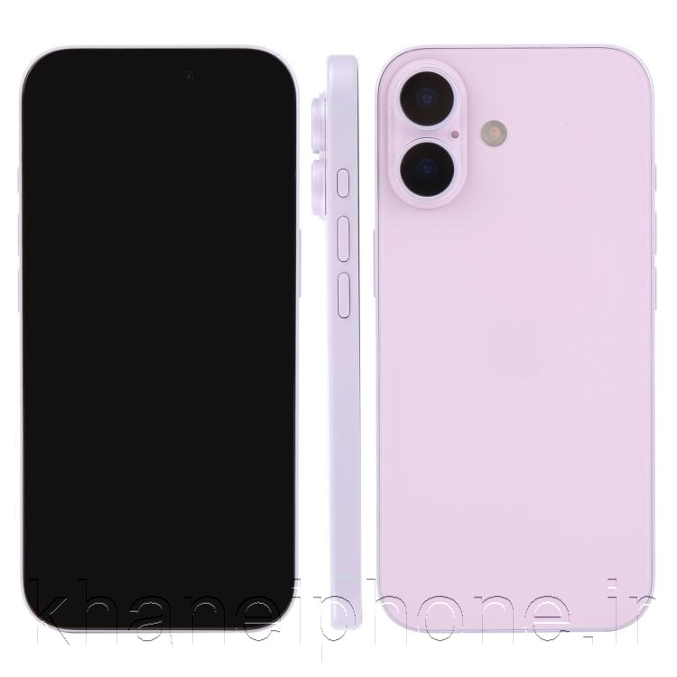 ماکت آیفون 17 در رنگ‌های مشکی، سفید و آبی آسمانی با طراحی باریک و مدرن