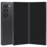 ماکت گوشی سامسونگ گلکسی زد فولد 6، مشکی، در حالت باز با نمایشگر تقلیدی 7.6 اینچی، لولای تاشو و طراحی مشابه نسخه اصلی