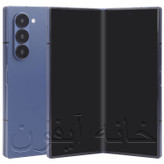 ماکت گوشی سامسونگ گلکسی زد فولد 6، مشکی، در حالت باز با نمایشگر تقلیدی 7.6 اینچی، لولای تاشو و طراحی مشابه نسخه اصلی