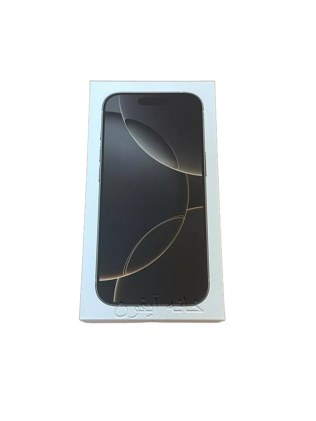 جعبه کارتن iphone 16 pro max رنگ نچرال طبیعی