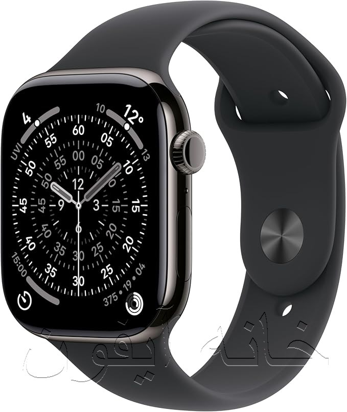 Apple Watch Series 11 در رنگ رزگلد (Rose Gold) آلومینیومی، ساعت لوکس با پوشش شیشه Ion-X مقاوم، پشتیبانی از 5G، نظارت بر اکسیژن خون و امتیاز خواب، برای علاقه‌مندان به مد و فناوری.