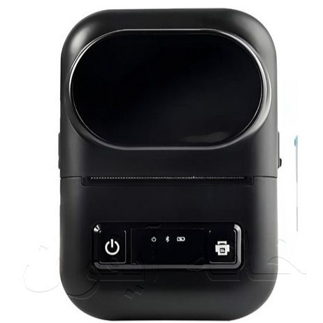 تصویر مینی پرینتر لیبل زن جیبی PT-260 در رنگ مشکی، دستگاه جیبی با ابعاد جمعوجور و ظاهری شیک، ایدهآل برای استفاده روزمره در چاپ لیبلهای سیاه و سفید."