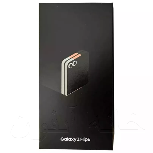جعبه خالی اورجینال سامسونگ گلکسی زد فلیپ ۶ 2024 رنگ مشکی/زرد/آبی