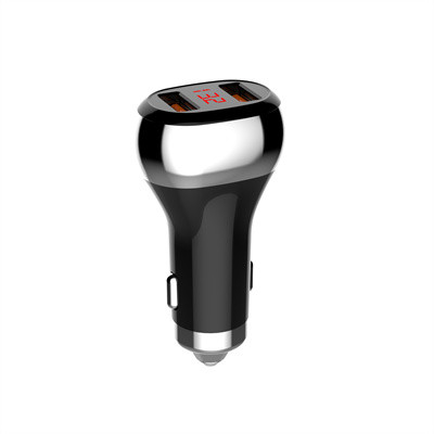 بدنه شارژر فندکی الدینیو C2 با طراحی فلزی و نمایشگر LED