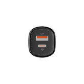 شارژر فندکی ۶۰ وات الدینیو LDNIO C3 دو پورت PD و USB همراه کابل Type-C