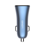 نمای روبهروی شارژر فندکی LDNIO C3 با خروجی USB و PD
