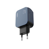 شارژر دیواری فوق سریع LDNIO Q6 توان ۴۵ وات GaN با سه خروجی USB-C، Lightning و USB-A
