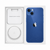 جعبه و کارتن خالی آیفون 13 (iPhone 13) رنگ آبی برای دکور ویترین فروشگاه