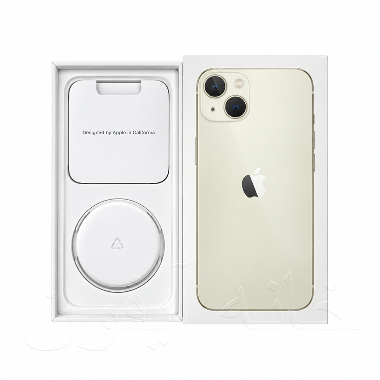 جعبه و کارتن خالی آیفون 13 (iPhone 13) رنگ ستارهای برای دکور ویترین فروشگاه