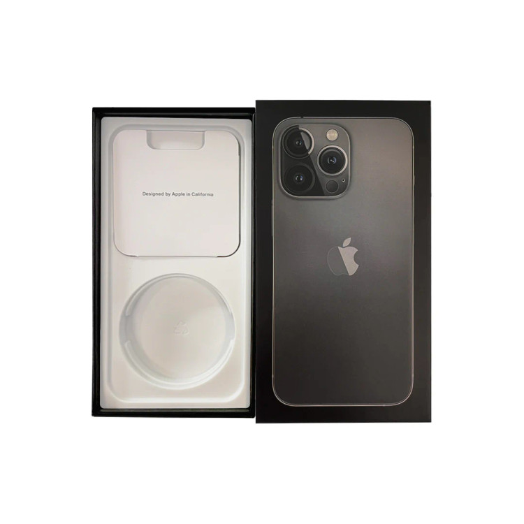 جعبه و کارتن خالی آیفون 13 پرو (iPhone 13 Pro) رنگ گرافیتی برای دکور ویترین فروشگاه