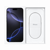 جعبه و کارتن خالی آیفون 16 پرو مکس (iPhone 16 Pro Max) رنگ تیتانیوم مشکی برای دکور ویترین فروشگاه
