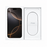جعبه و کارتن خالی آیفون 16 پرو مکس (iPhone 16 Pro Max) رنگ تیتانیوم طبیعی برای دکور ویترین فروشگاه