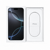 جعبه و کارتن خالی آیفون 16 پرو مکس (iPhone 16 Pro Max) رنگ تیتانیوم سفید برای دکور ویترین فروشگاه